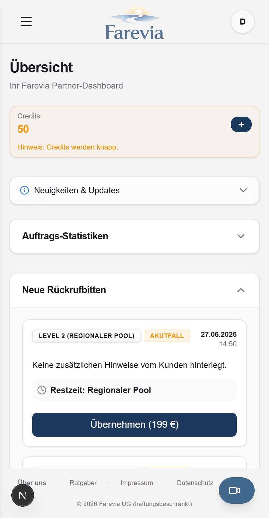 Das Partnerdashboard