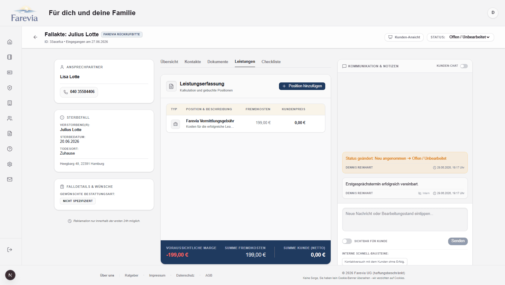 Kostenloses Basis-CRM