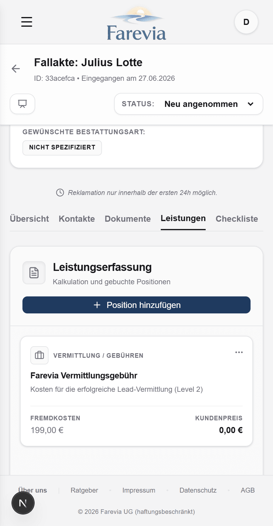 Kostenloses Basis-CRM